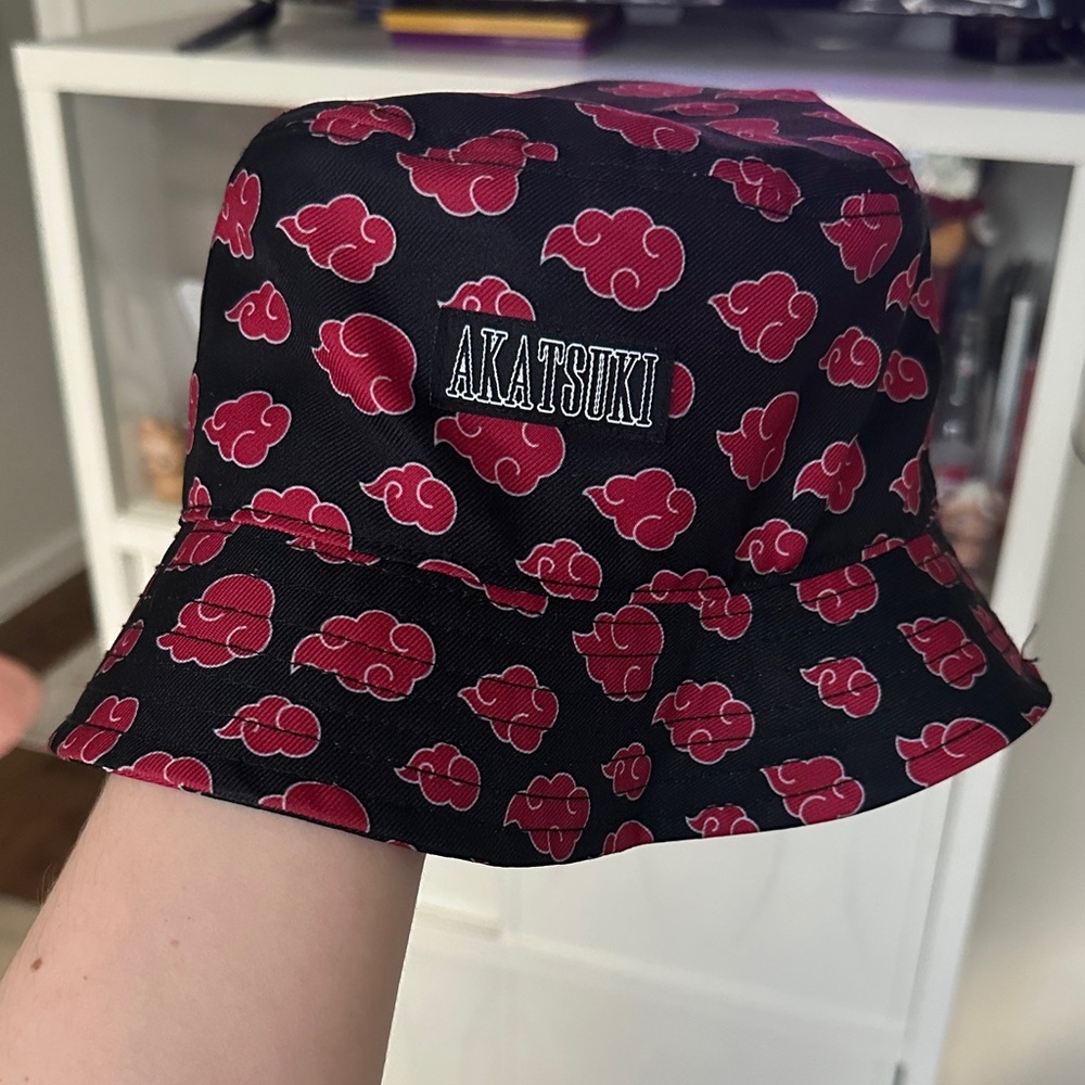 Akatsuki Black and Red Bucket Hat